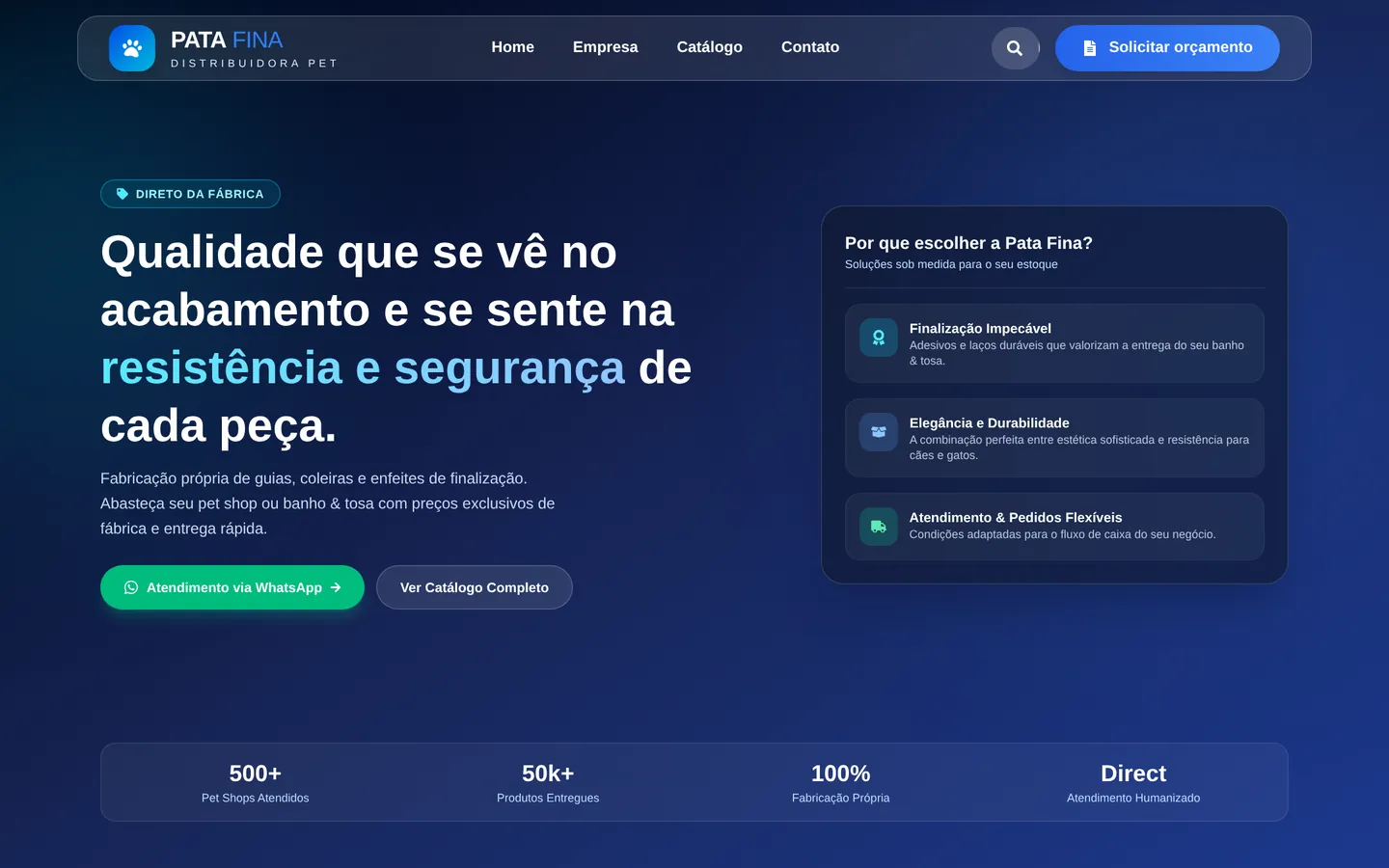 Pata Fina — Distribuidora pet